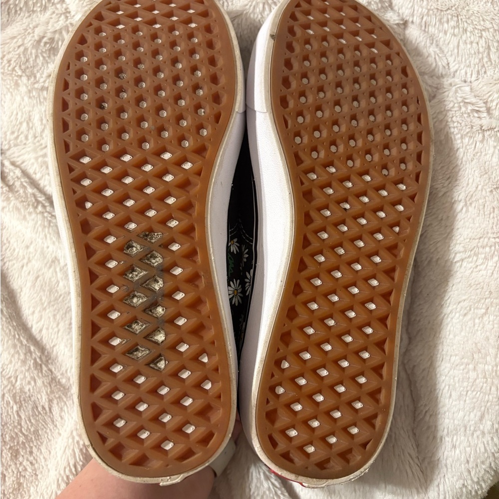 Women’s Scribble Flower-Daisy Vans sz 8.5 - Picture 3 of 3